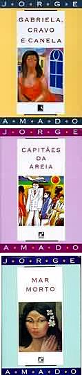 Cl&aacute;ssicos de Jorge: "Gabriela, Cravo e Canela", "Capit&atilde;es da Areia" e "Mar Morto", editados pela Record. (Foto: Reprodu&ccedil;&atilde;o)