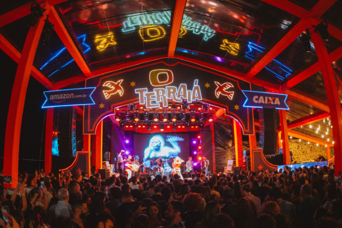 Foto do palco do Terraia em 2026