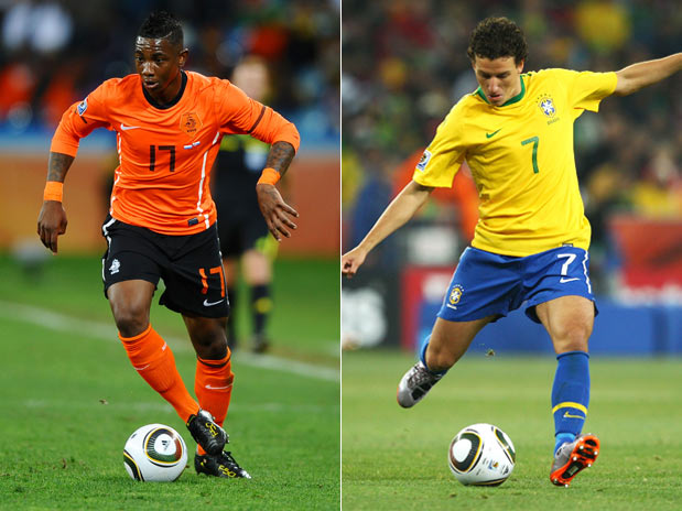 Serginho e Lionel Messi (Argentina)