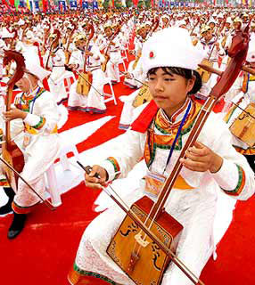 China quebra recorde com 2008 violinos