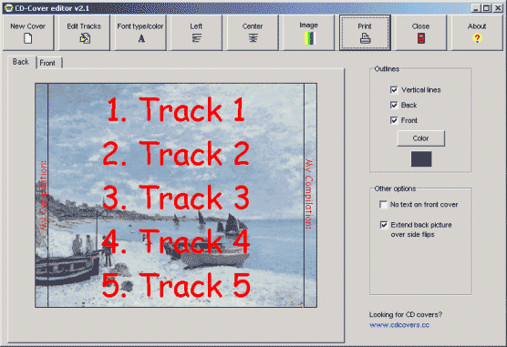 CD-Cover Editor