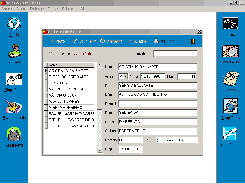 Sistema de Auxílio ao Professor