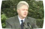 O presidente norte-americano, Bill Clinton