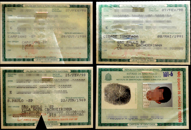 Crédito: Instituto de Identificação de SP/Divulgação